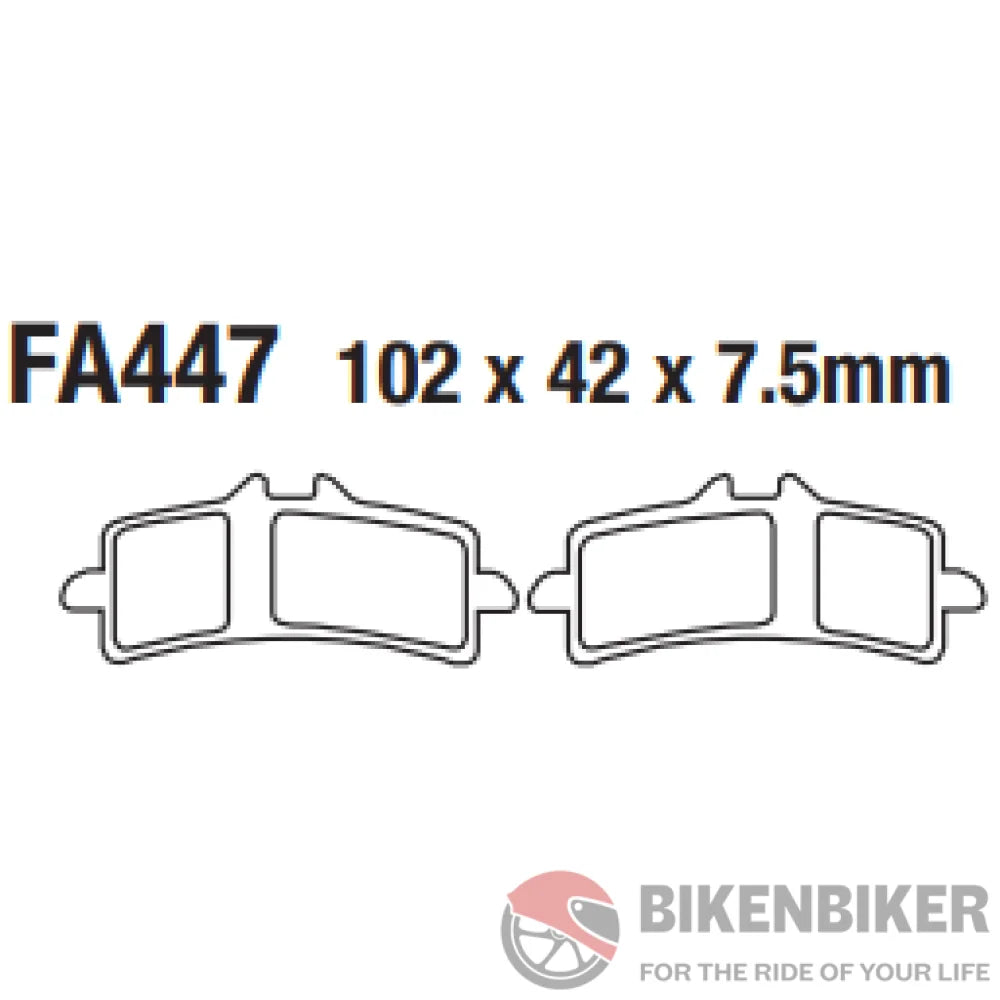 Fa447Hh Fully Sintered Brake Pads - Ebc Brakes