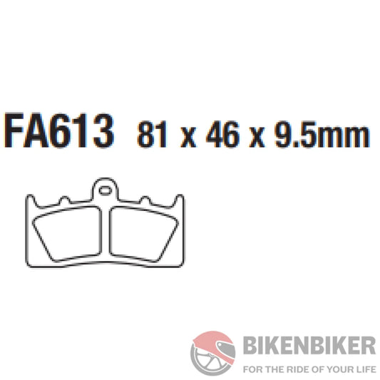 Fa613Hh Fully Sintered Brake Pads - Ebc Brakes