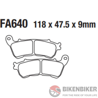 Fa640Hh Fully Sintered Brake Pads - Ebc Brakes