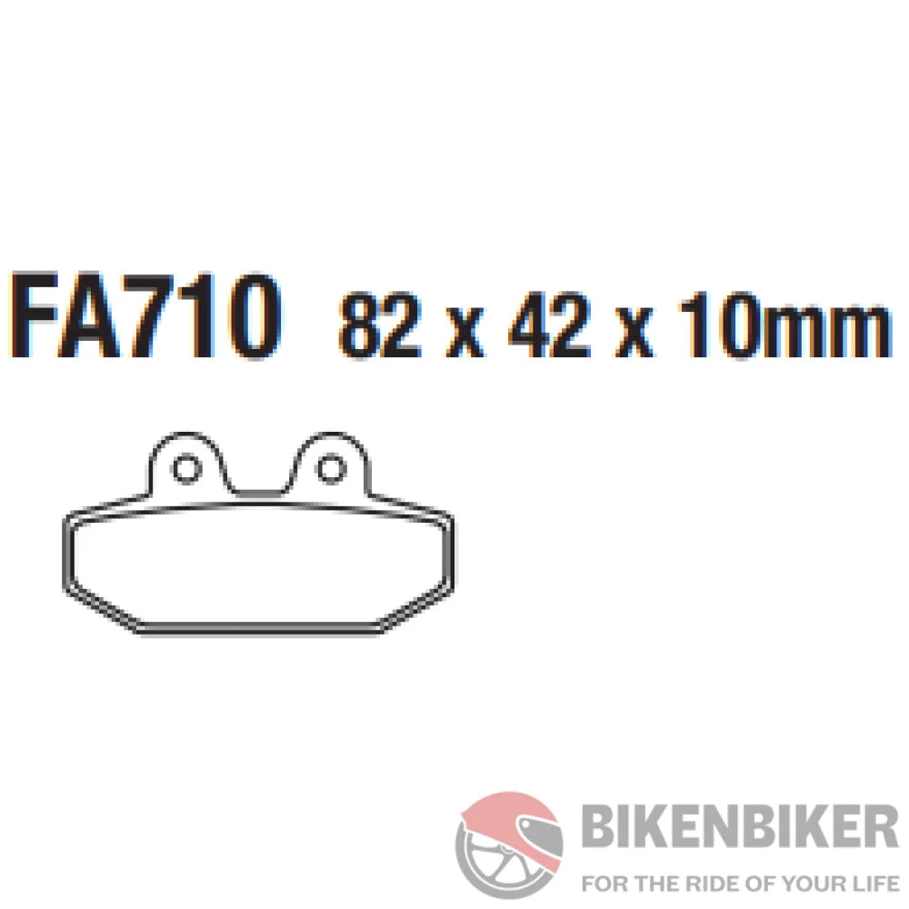 Fa710Hh Fully Sintered Brake Pads - Ebc Brakes