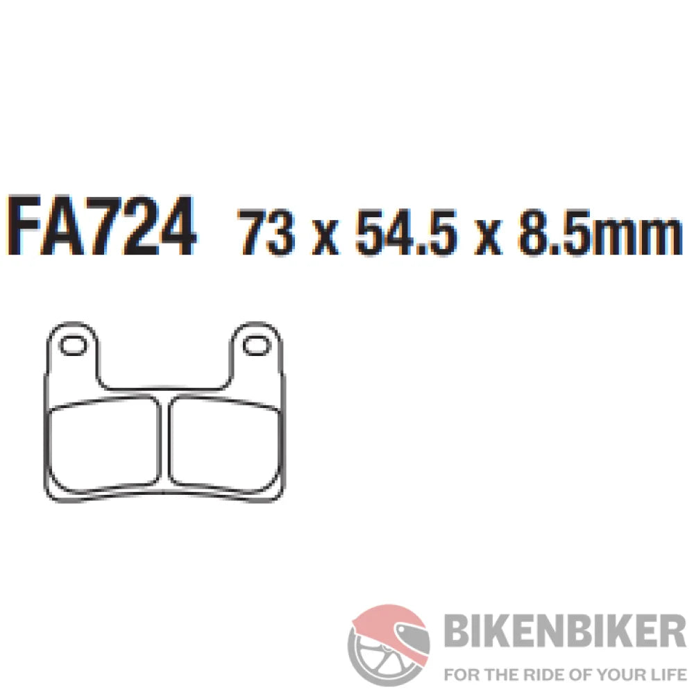 Fa724Hh Fully Sintered Brake Pads - Ebc Brakes