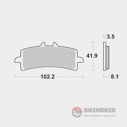 Front Brake Pads Sintered - 07Bb37Sa Brembo