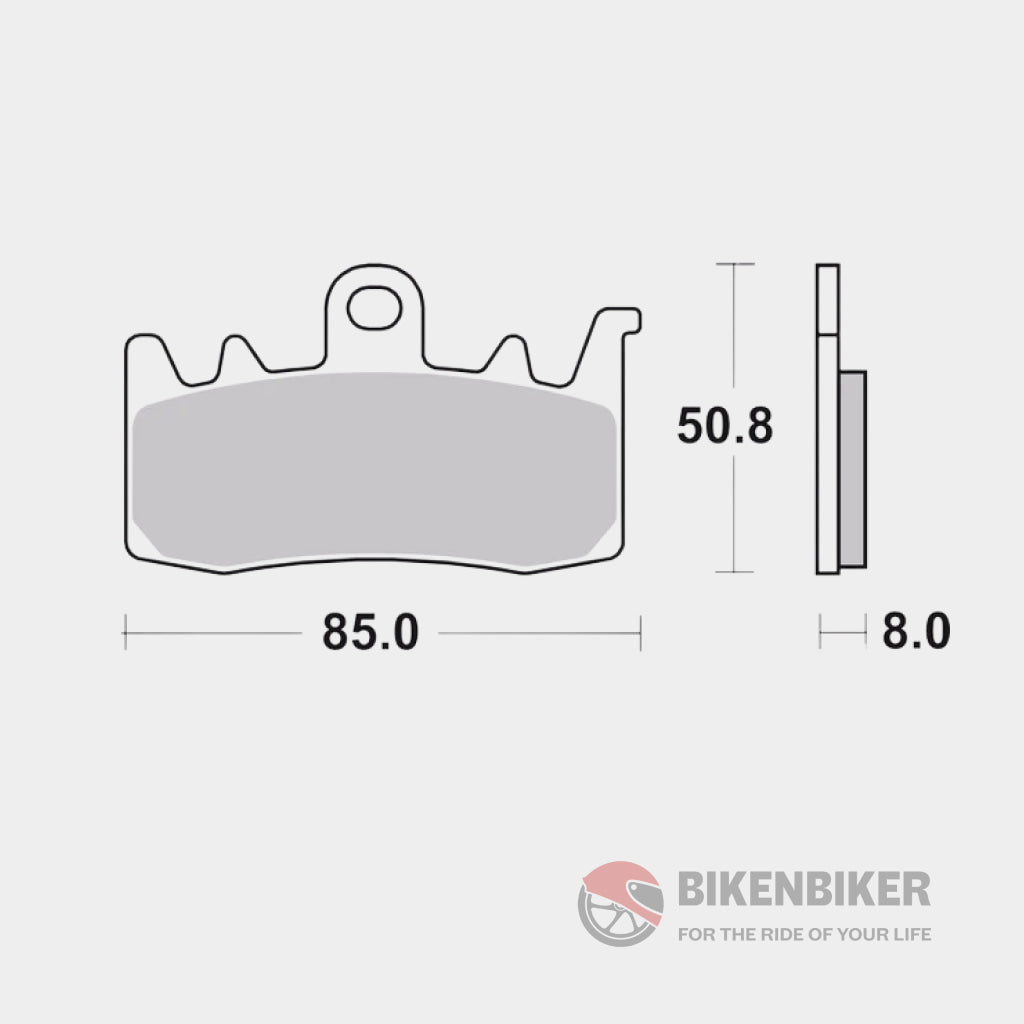 Front Brake Pads Sintered - 07Bb38Sa Brembo