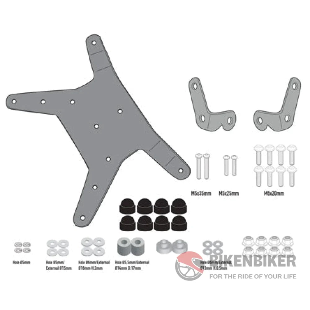 Givi D7711Kit Mounting Kit For Givi Windscreen 7710D / 7710Dt Windscreen