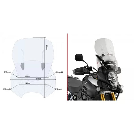 GIVI AF3105 WINDSHIELD FOR SUZUKI V-STROM 1000 2014-2018