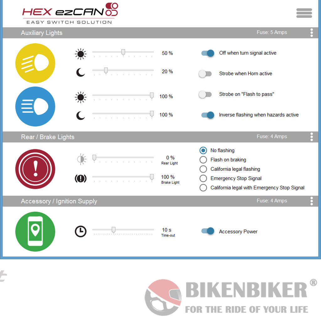 Harley HEX EZCan Accessory Manager