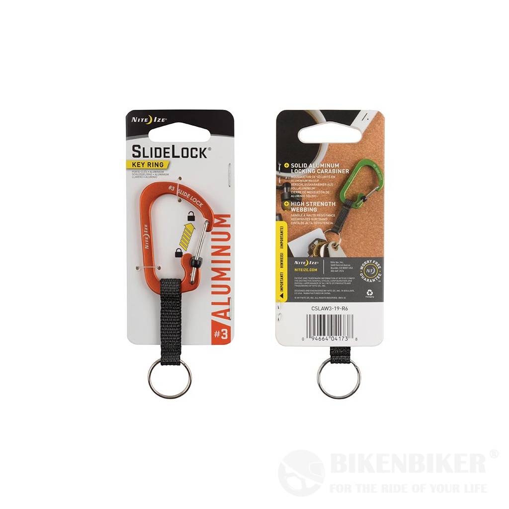 Carabiner Keyring Slide Lock - Aluminum - nite Ize