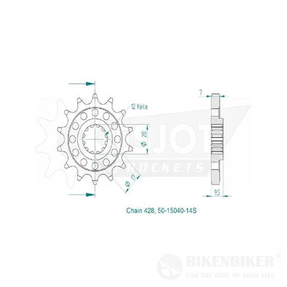 KTM Duke 790 Spares - Front & Rear Sprockets - Esjot Sprockets