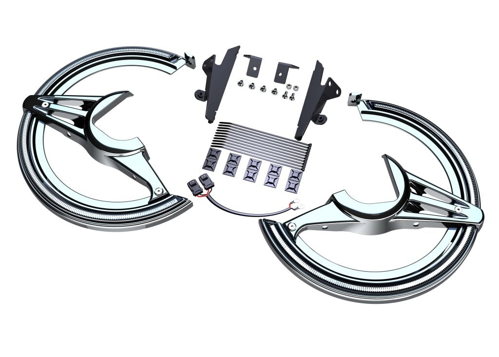 LED Rotor Covers - Honda Goldwing - Ciro Goldstrike