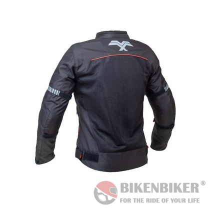 Moto Marshall Valor Air Black Red Riding Jacket