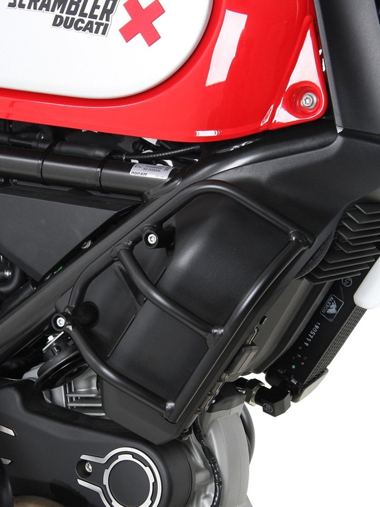 Ducati Scrambler/Desert Sled Radiator Protection - Radiator Crash Bars - Hepco and Becker