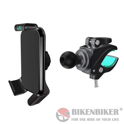 Universal Phone Holder For Motorcycle With Gripper Mount - Ultimateaddons