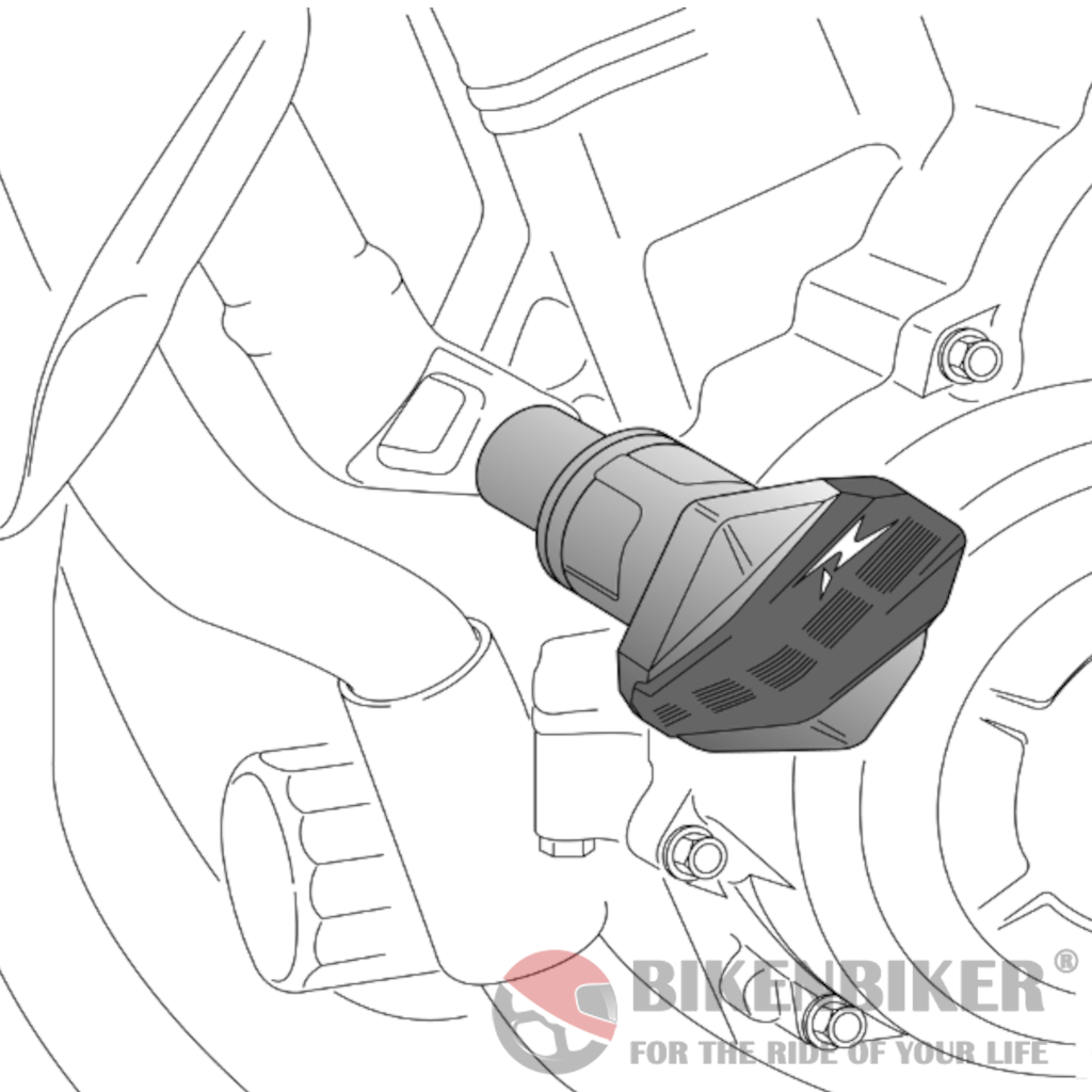 R12 Frame Sliders For Kawasaki Ninja 300 2013-Puig