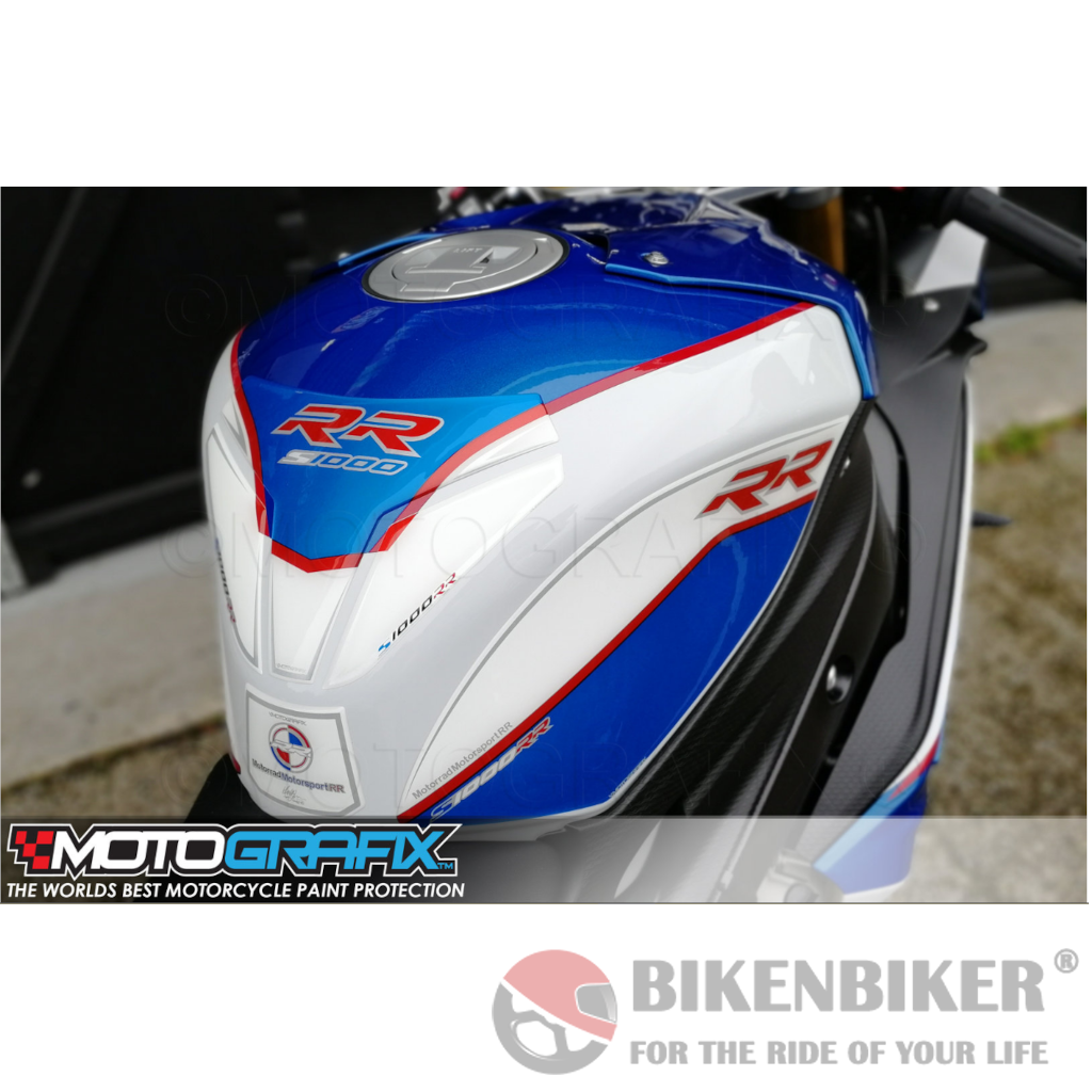 BMW S1000RR 2017 2018 Motorsport Motorcycle Tank Pad Protector 3D Gel TB030MS-Motografix