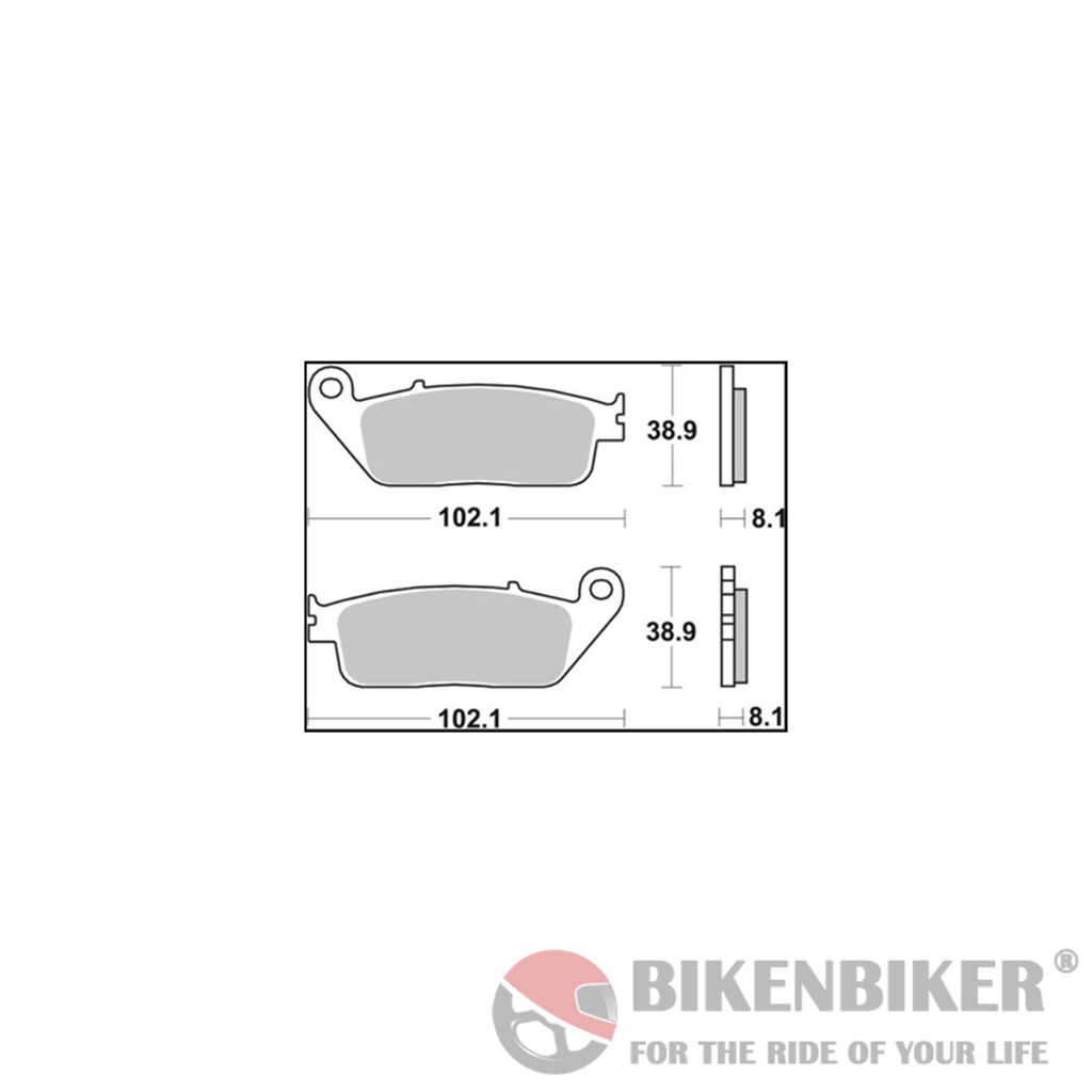 SBS 627HS Sintered Front Brake Pads - SBS