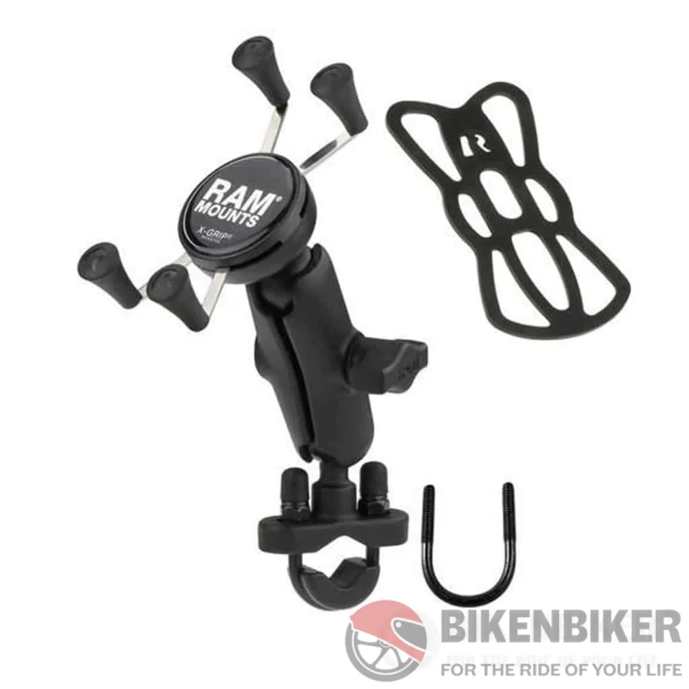 Ram Mounts X-Grip® Large Phone Mount With Handlebar U-Bolt Base Ram Accessory