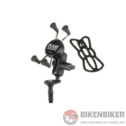 RAM Fork Stem Mount X Grip Phone Cradle - Bike 'N' Biker