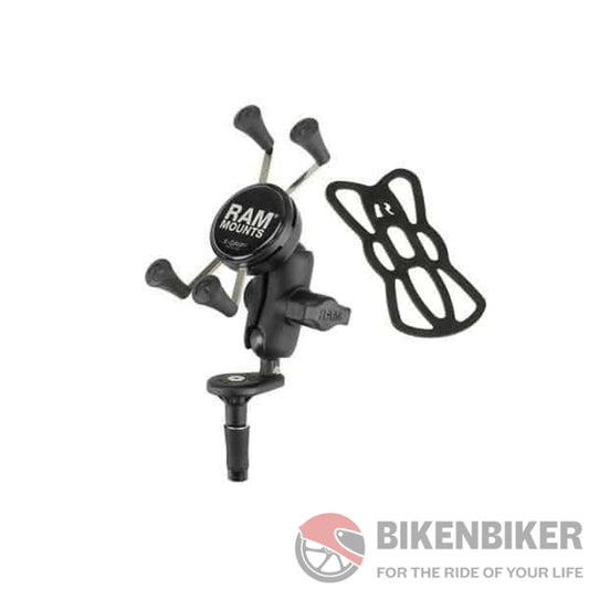 RAM Fork Stem Mount X Grip Phone Cradle - Bike 'N' Biker