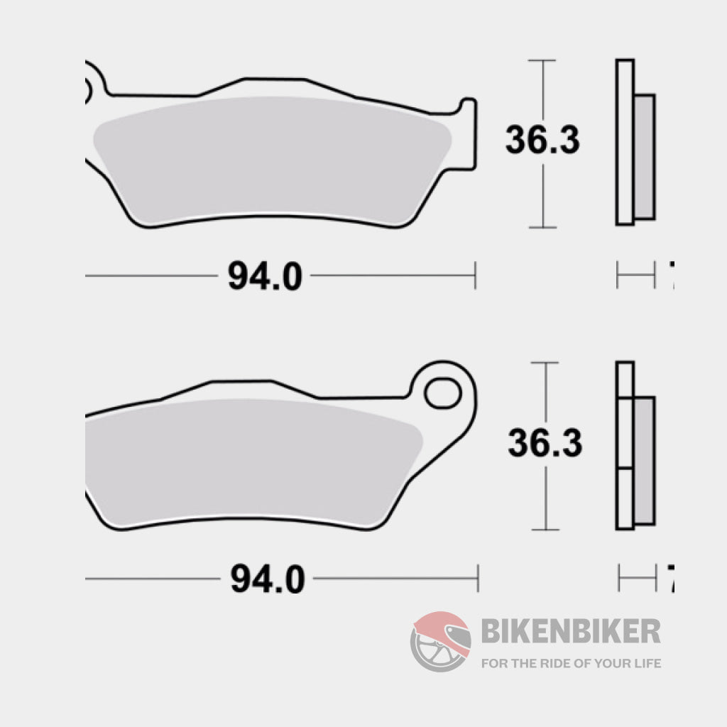 Rear Brake Pads Sintered - 07Bb04Sp Brembo