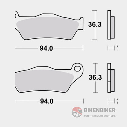 Rear Brake Pads Sintered - 07Bb04Sp Brembo