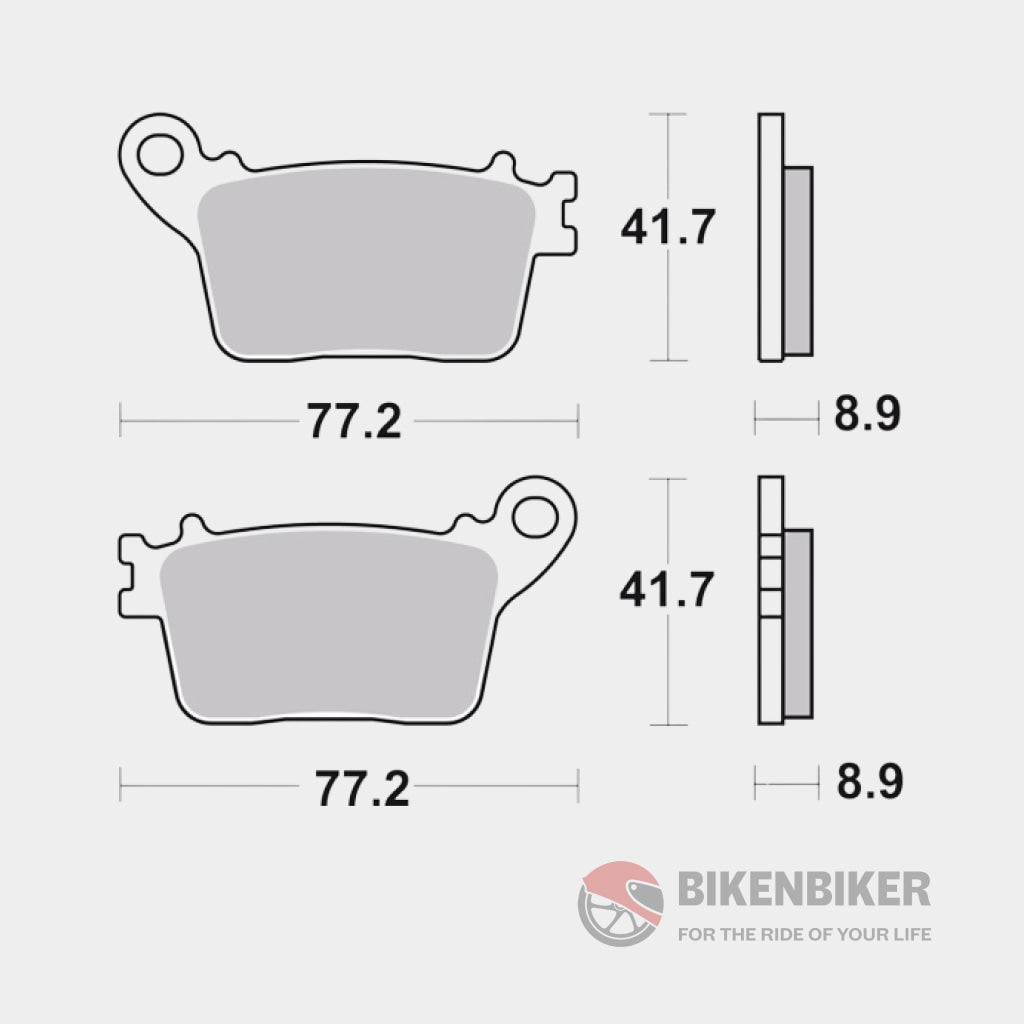 Rear Brake Pads Sintered - 07Ho59Sp Brembo