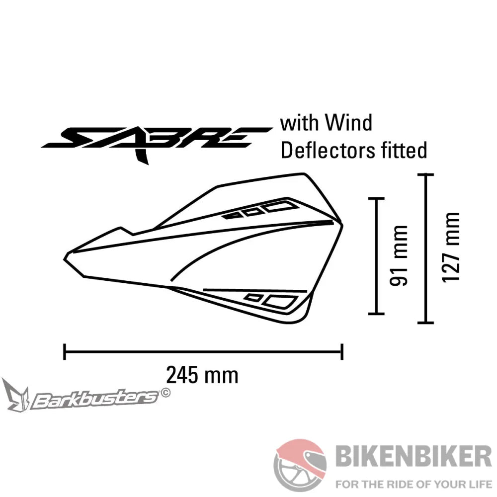 Sabre Mx/Enduro Handguards - Barkbusters Hand Guards