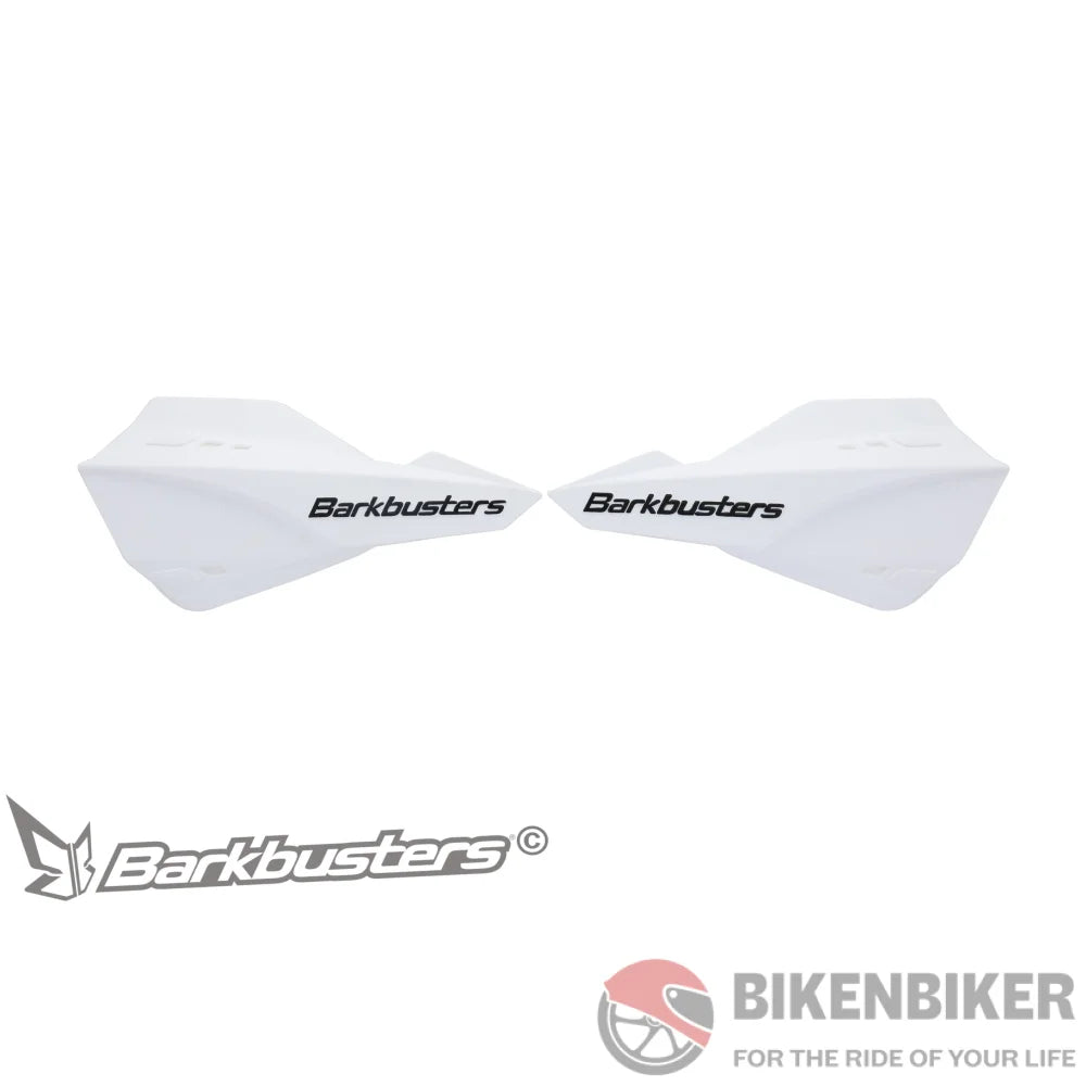 Sabre Mx/Enduro Handguards - Barkbusters White/White Hand Guards