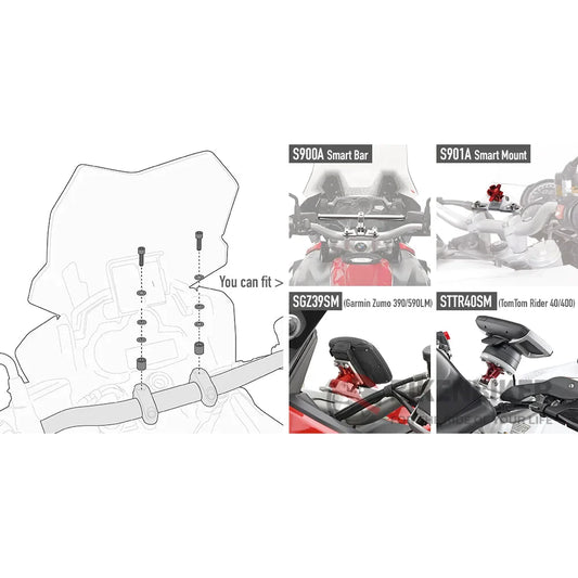 Specific Kit To Fix Handlebar Mounts - Givi Handlebars Accessories