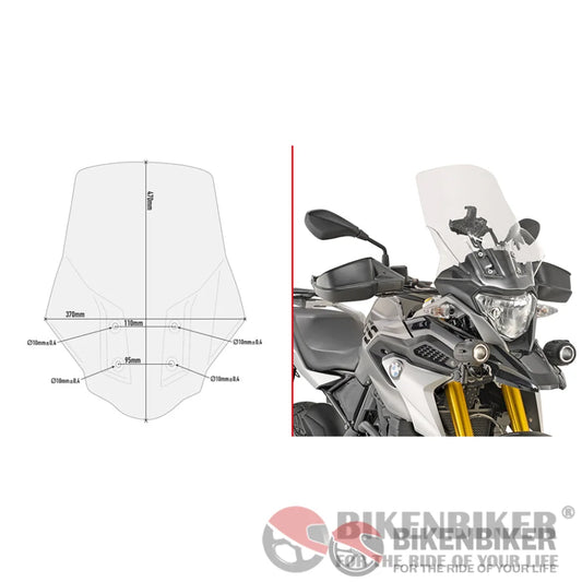 Specific Windscreen For Bmw G310Gs - Givi Windscreen