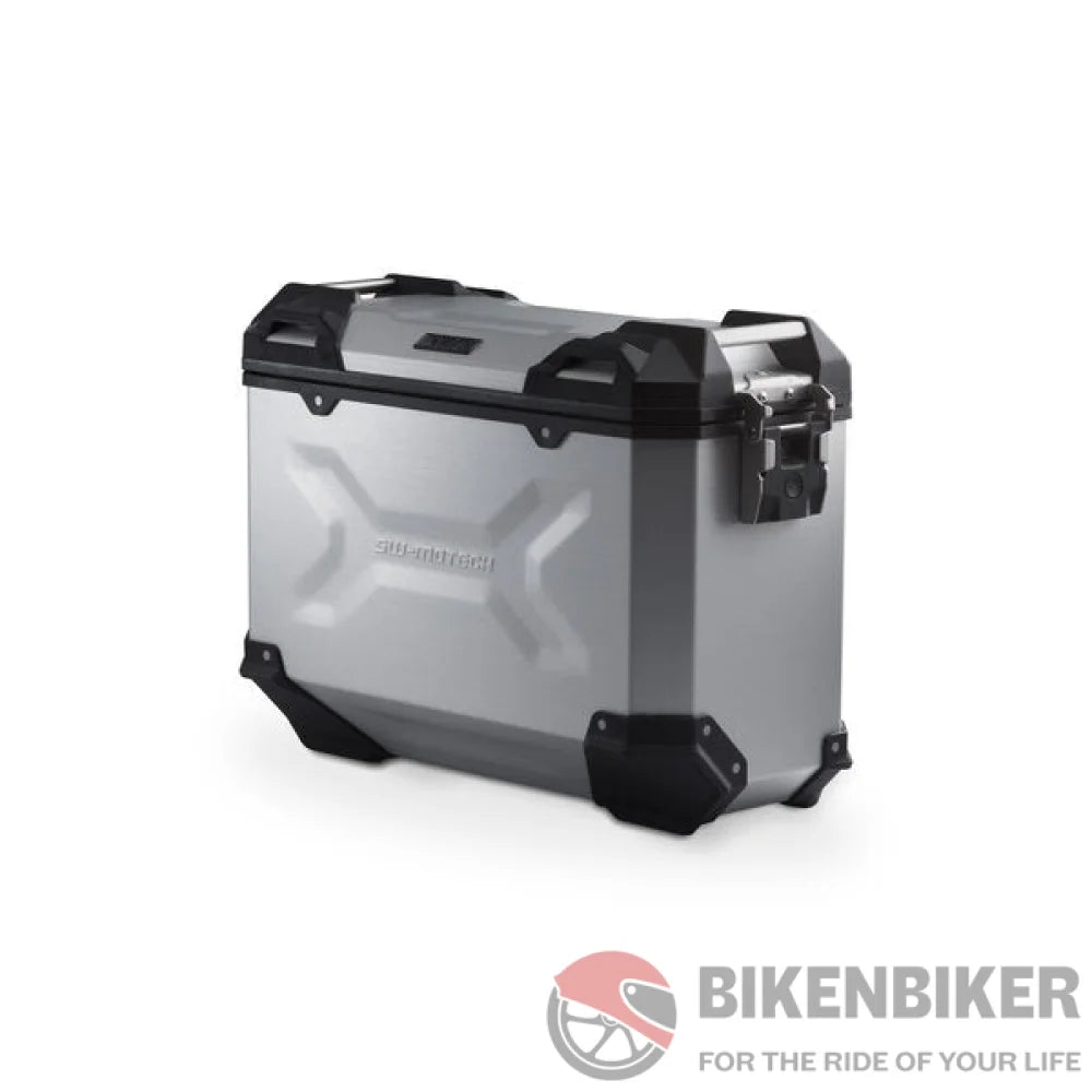 Trax Adv Aluminium Side Case (37L) - Sw-Motech Silver / Left