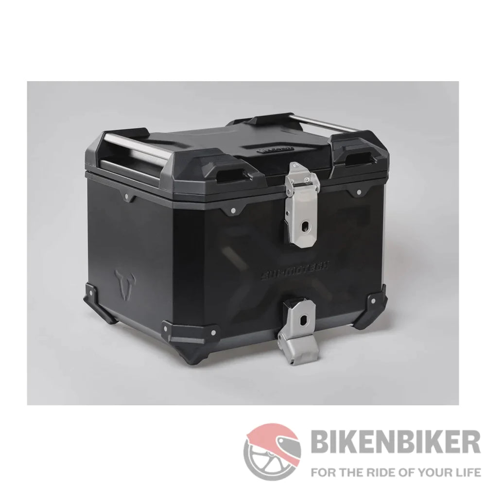 TRAX ADV top case Aluminium 38 L Black/Silver - SW-Motech - Bike 'N' Biker