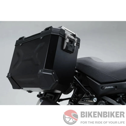 Trax Adv Aluminum Pannier System (Black) For Suzuki V-Strom 650 (17-) - Sw-Motech Side Case