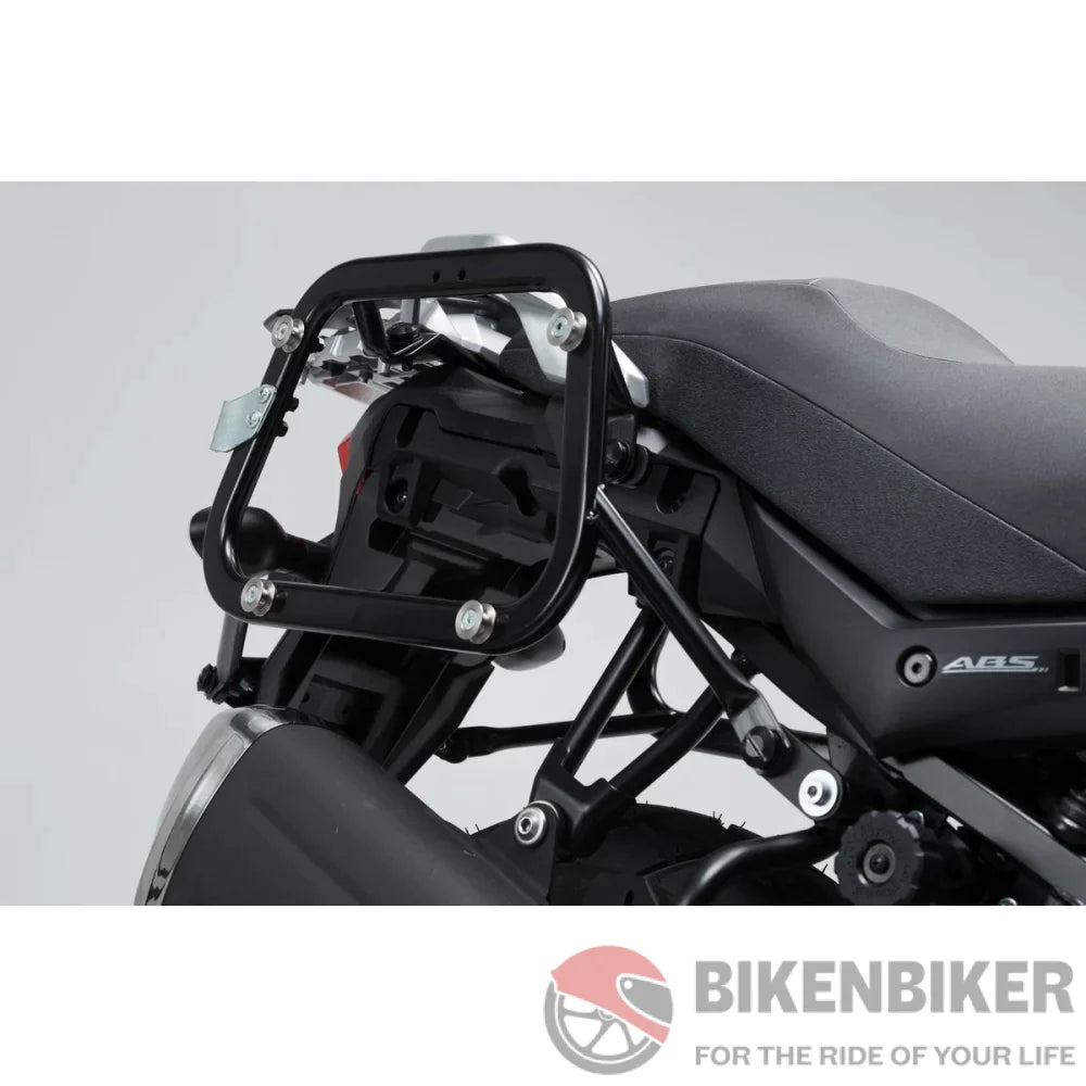 Trax Adv Aluminum Pannier System (Black) For Suzuki V-Strom 650 (17-) - Sw-Motech Side Case